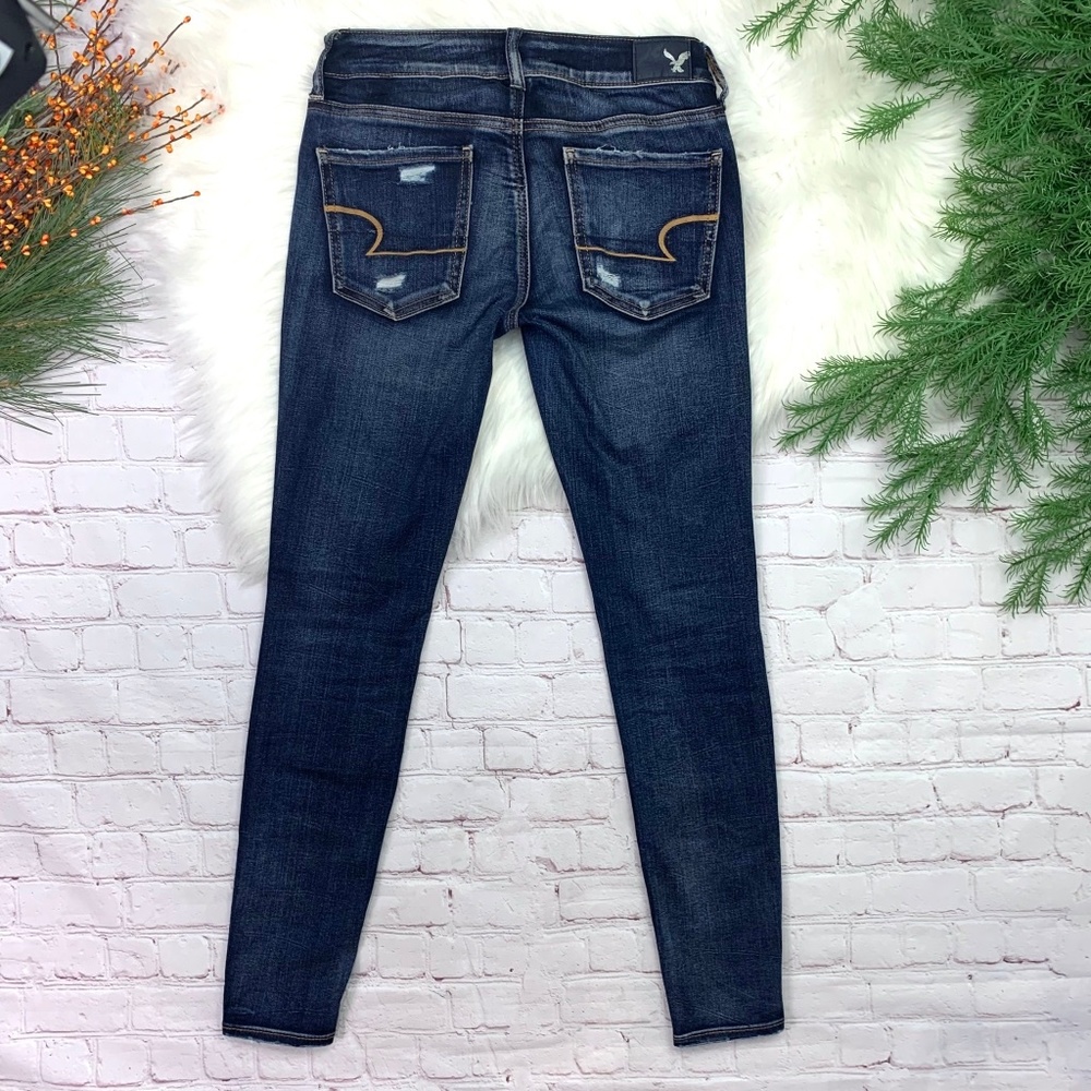 🚫SOLD! 👖NWOTI•AEO🦅•I Destroyed Superlow Jegging - Picture 5 of 8